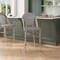 Flash Furniture Marseille Stackable IndoorOutdoor French Bistro 26 Counter Height Stool, BlackWht and Lght Bamboo SDA-AD642107-CS-BLKWH-LTNAT-GG - alternate 3